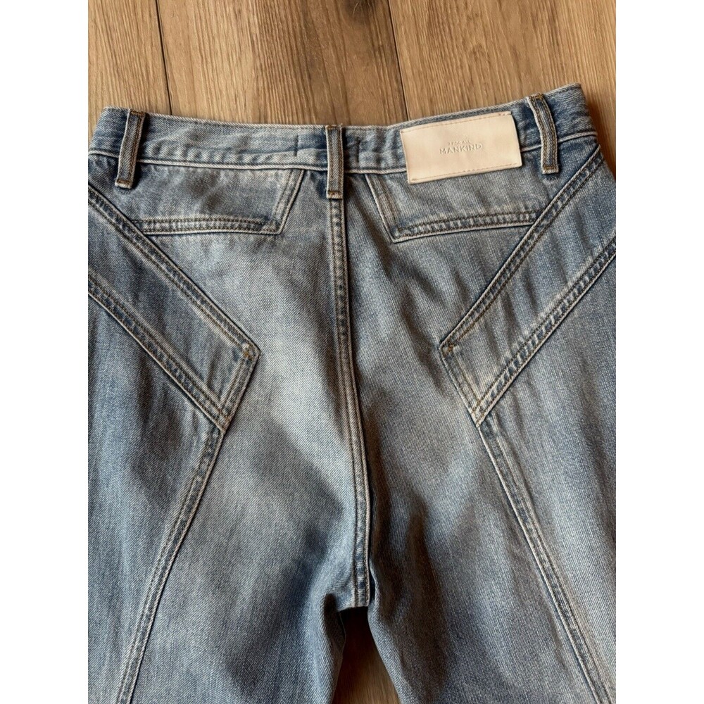 7 For All Mankind Womens Star Panel Easy Straight Button Fly Jeans Blue Size 27 - Picture 11 of 14